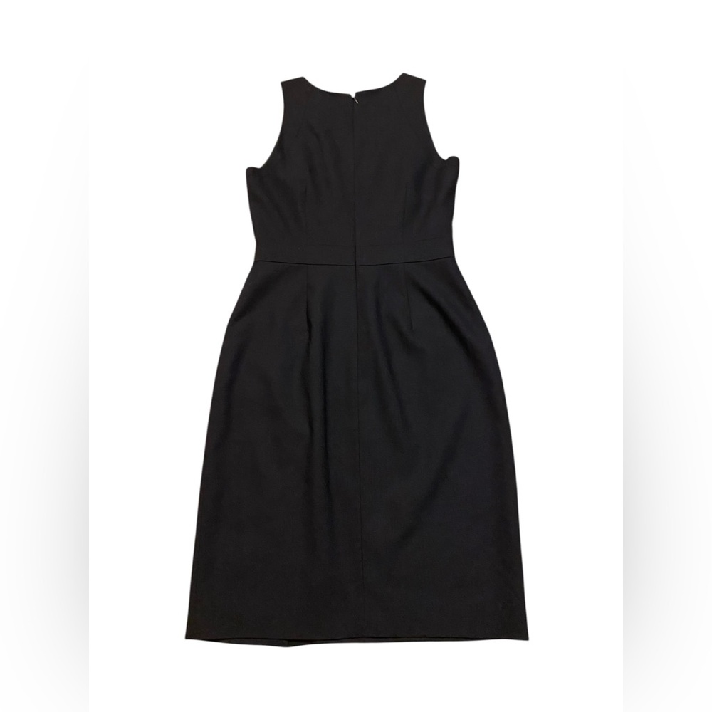 J. Crew Classic Navy Wool Midi Dress - Picture 5 of 7